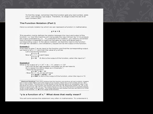 basic concepts of Functions | PPT
