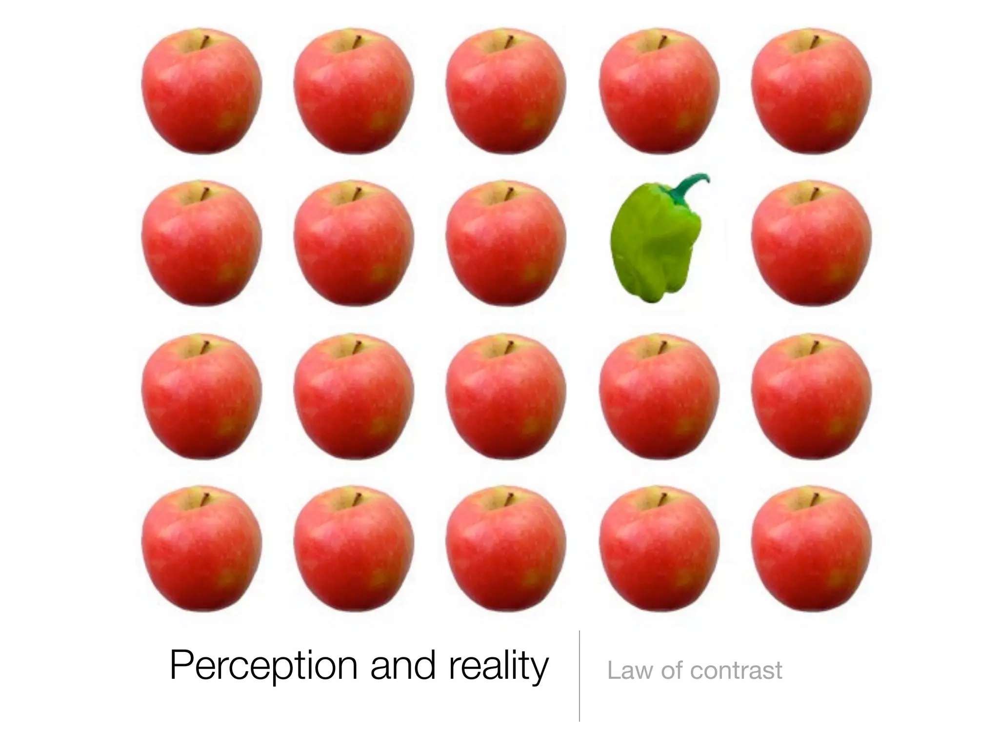 Perception and reality

Law of contrast

 