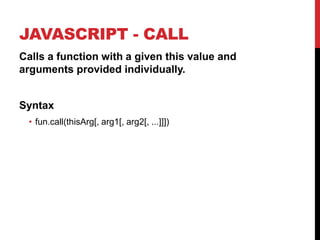 LinkedIn TBC JavaScript 100: Functions | PPT