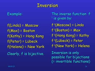 Only Then Inversion Examples Functions ppt comprehensive and easy to u | PPT