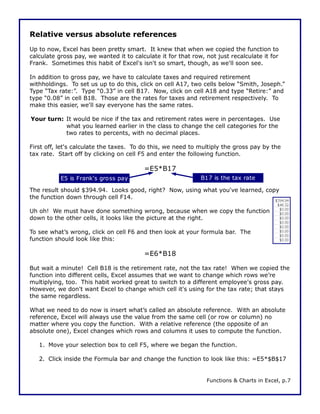 Functions and Charts in Microsoft Excel | PDF