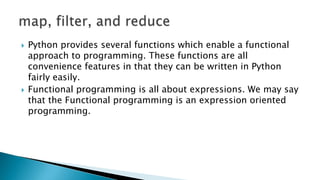 Functions in advanced programming | PPT
