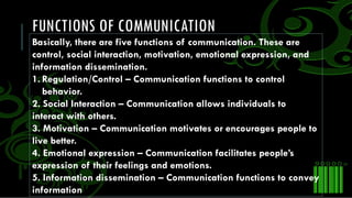 Understanding the Five Key Functions of Communication with Tableau ...