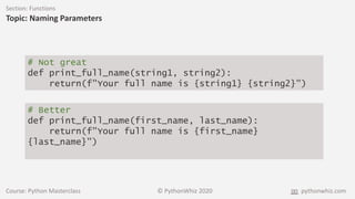 Python Functions 1 | PPT