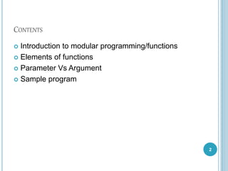 C FUNCTIONS | PPT