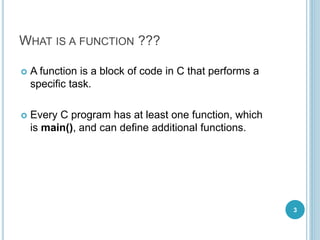 C FUNCTIONS | PPT