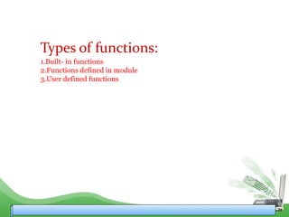 cbse class 12 Python Functions2 for class 12 .pptx | Web Development ...