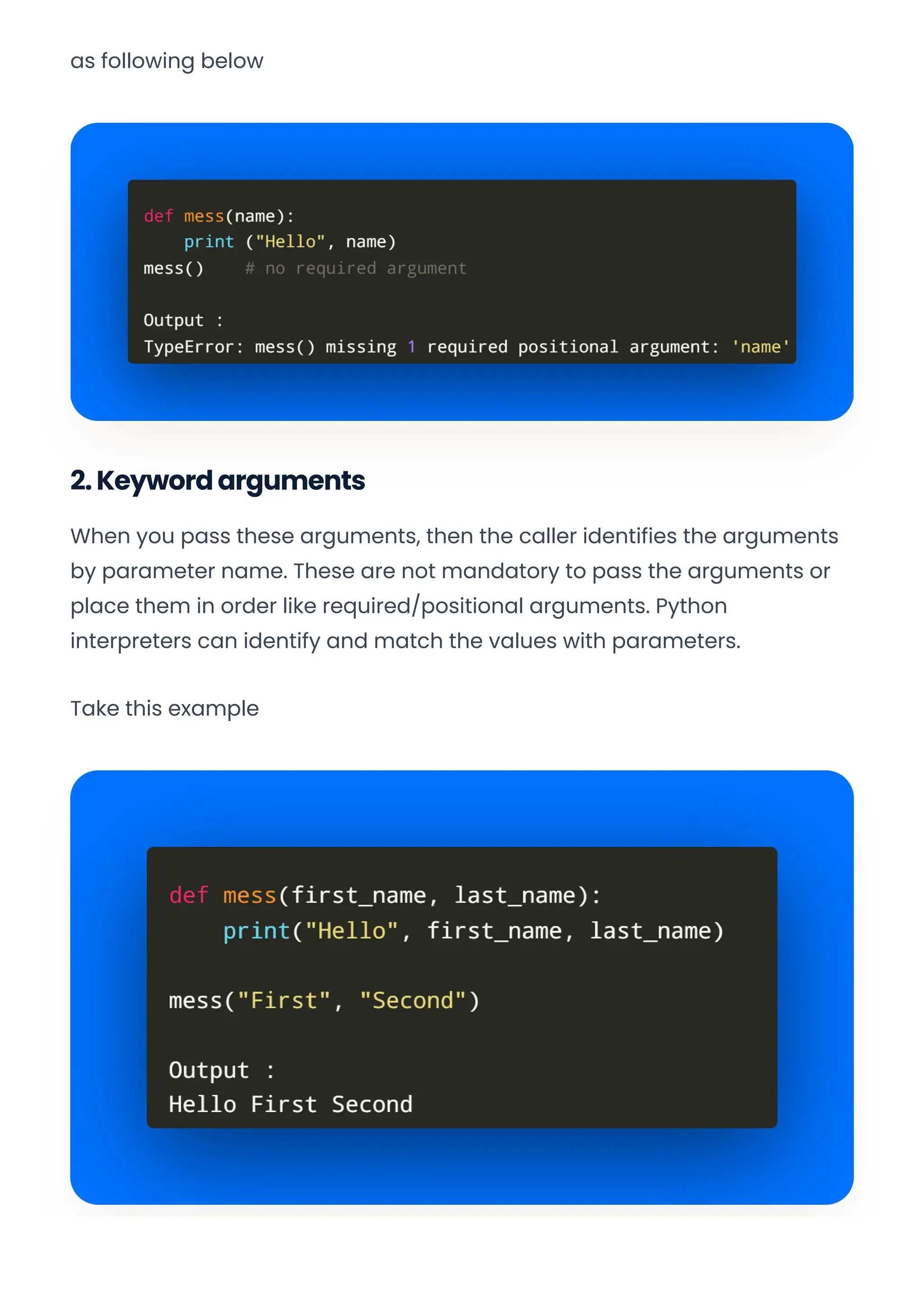 Functions and Arguments in Python | PDF