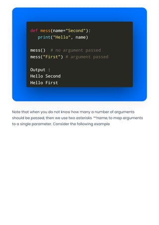 Functions and Arguments in Python | PDF