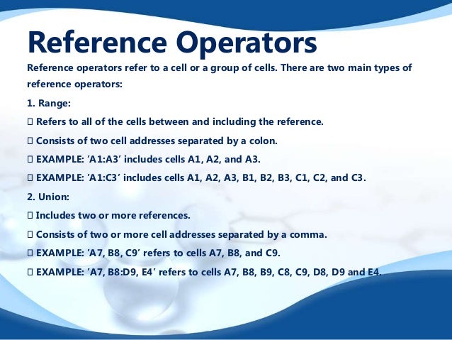 Functions And Formulas Of Ms Excel