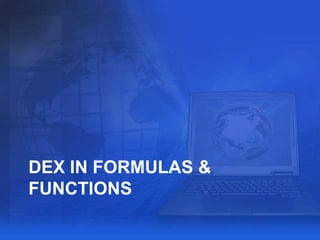Functions and formulas | PPTX