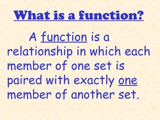 Functions and function tables 6th grade | PPT
