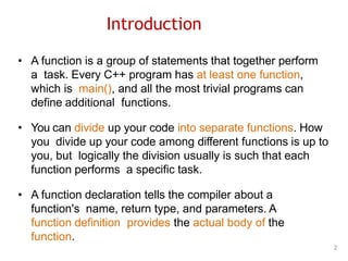 Functions and modular programming.pptx | Programming Languages | Computing