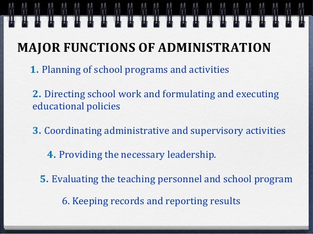 Functions of Education Administration