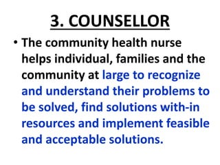 Functions & Qualities Of Community Health Nurse