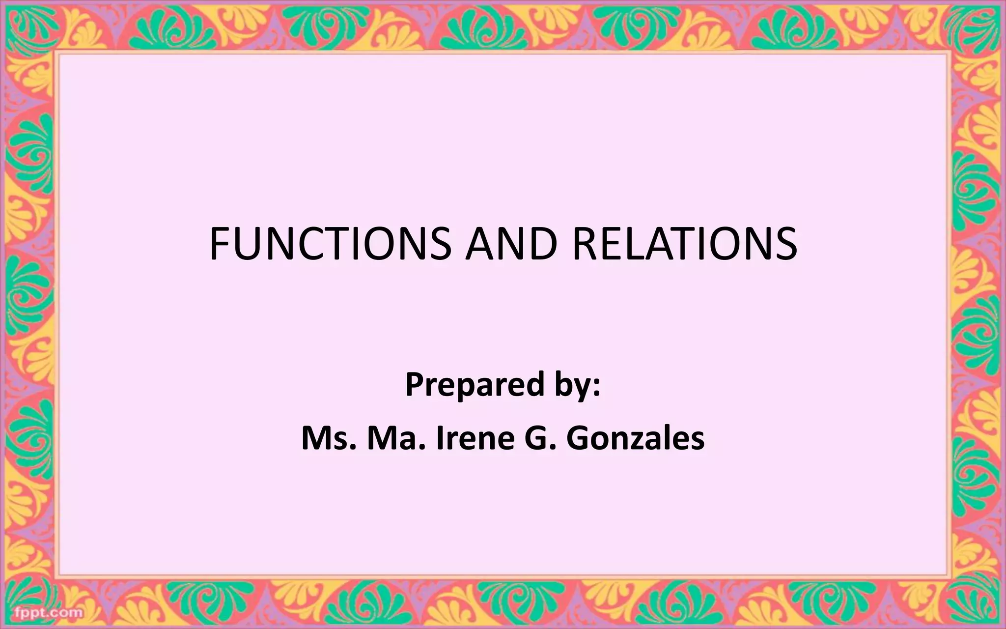 Functions and Relations | PDF | Chemistry | Science