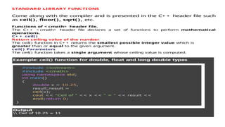 Comprehensive Guide to Functions in C++ Programming Language | PPTX