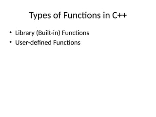 Functions, Classes and Objects in C++.pptx