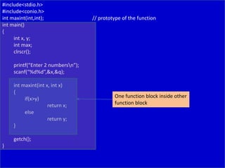 Functions in c | PPT