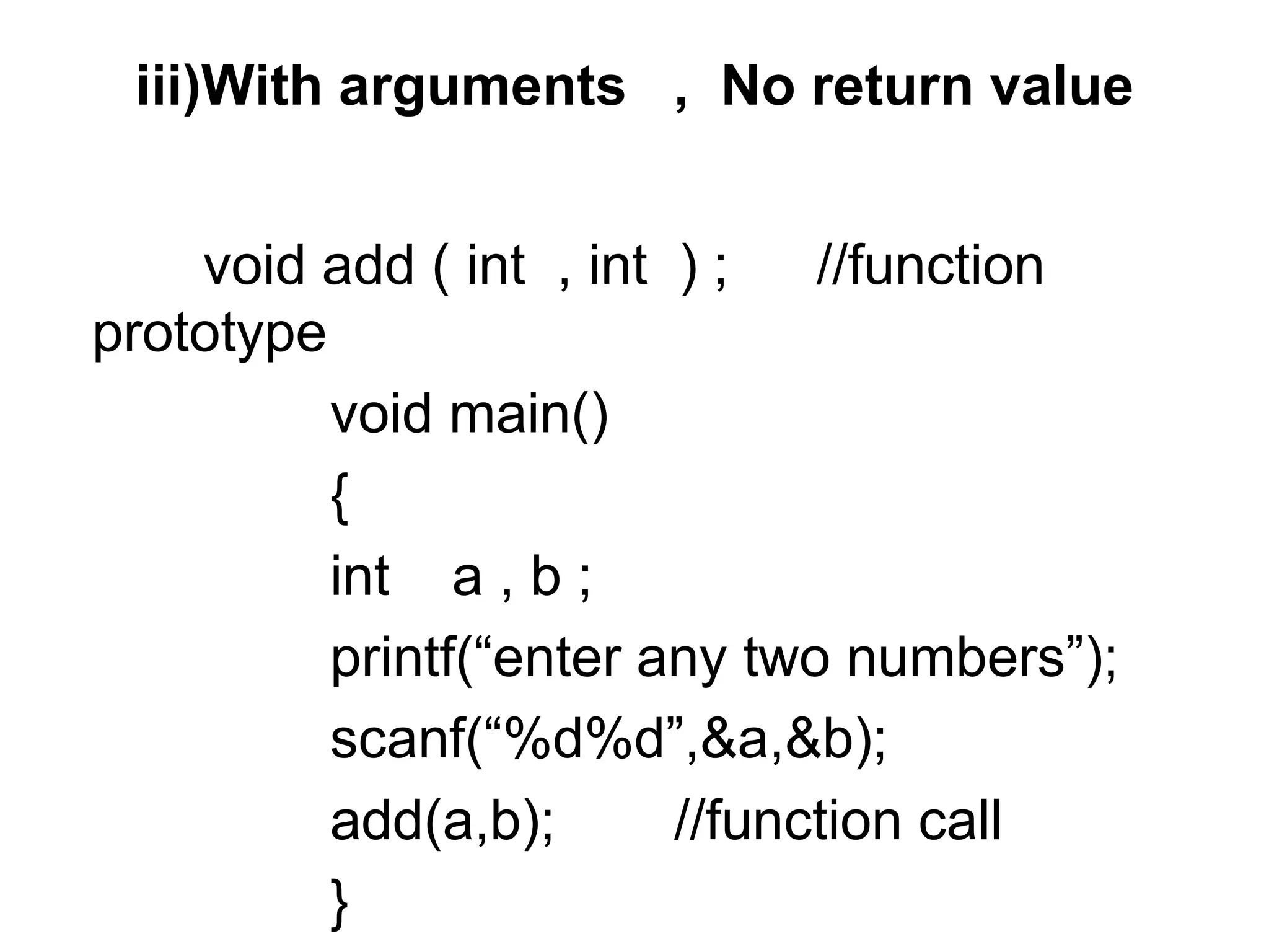 Functions in c | PPTX