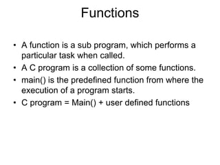 C Functions Guide: Everything You Need to Know | PPT