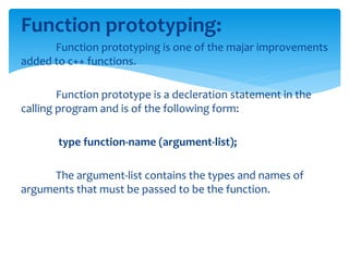 Functions in c++ | PPT