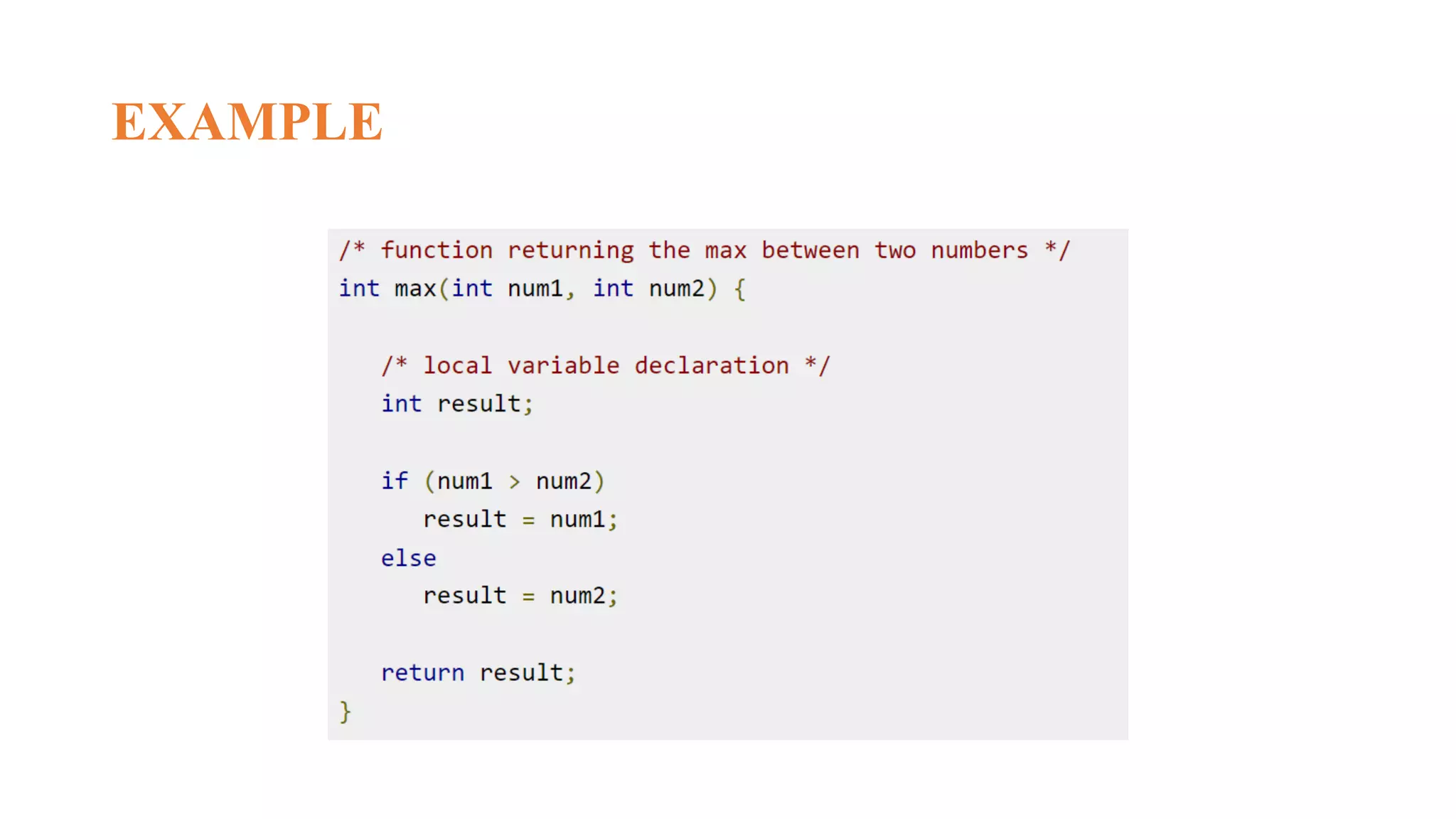 EXAMPLE
 