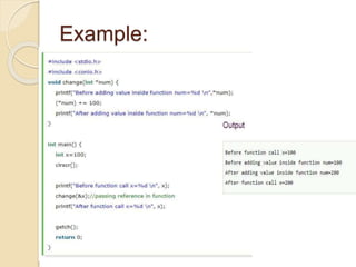 Functions in c language | PPTX