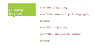 Functions in php | PPT