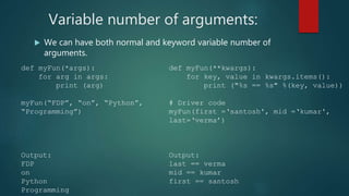 Functions in python | PPT