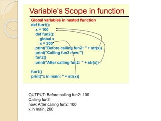Functions in python | PPTX