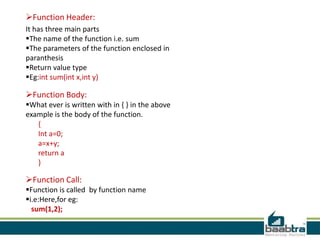 Functions in python | PPT | Free Download