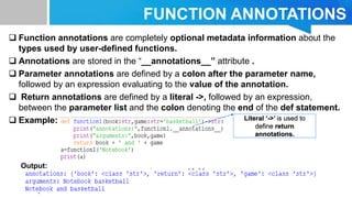 Functions in python slide share | PPT