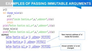 Functions in python slide share | PPT
