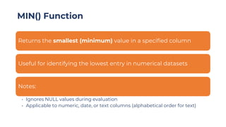 Comprehensive Guide to SQL Aggregate Functions for Data Analysis and ...