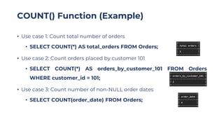 Comprehensive Guide to SQL Aggregate Functions for Data Analysis and ...