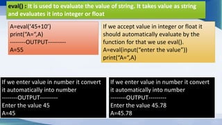 INTRODUCTION TO FUNCTIONS IN PYTHON | PPTX