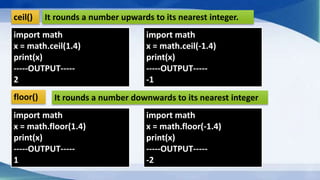 INTRODUCTION TO FUNCTIONS IN PYTHON | PPTX