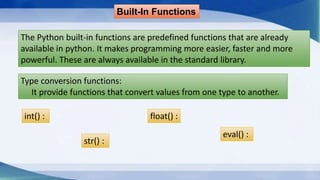 INTRODUCTION TO FUNCTIONS IN PYTHON | PPT