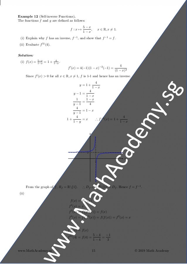 Functions Jc H2 Maths