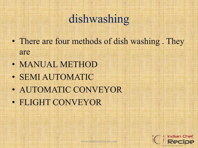 Functions and methods of dishwashing | PPTX