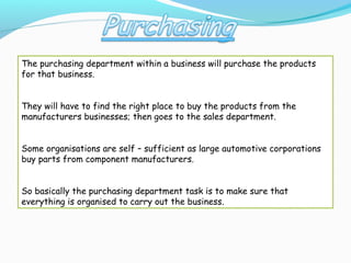 Functions of a business | PPT