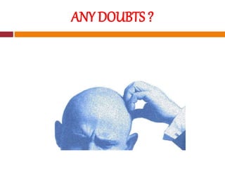 ANY DOUBTS ?
 