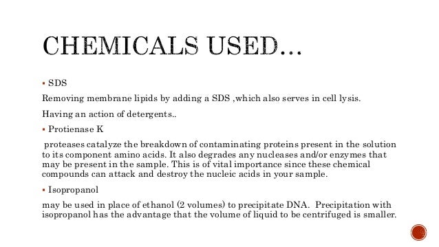 Chemicals Used In Dna Extraction