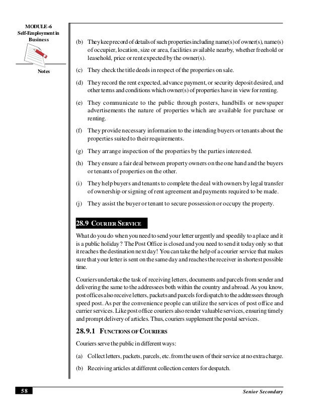 Functions of clearing and forwarding agents