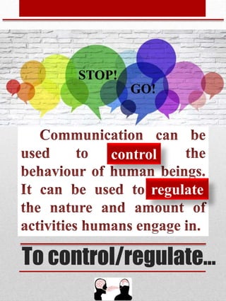 Functions of communication | PPTX