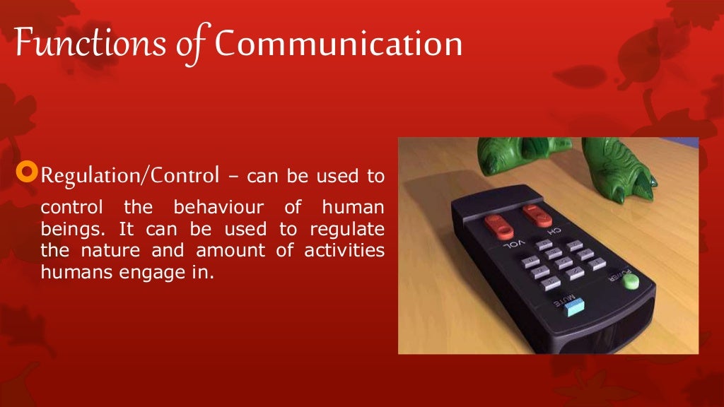 Functions of communication