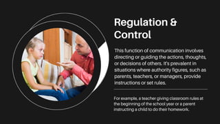 Regulation &
Control
 