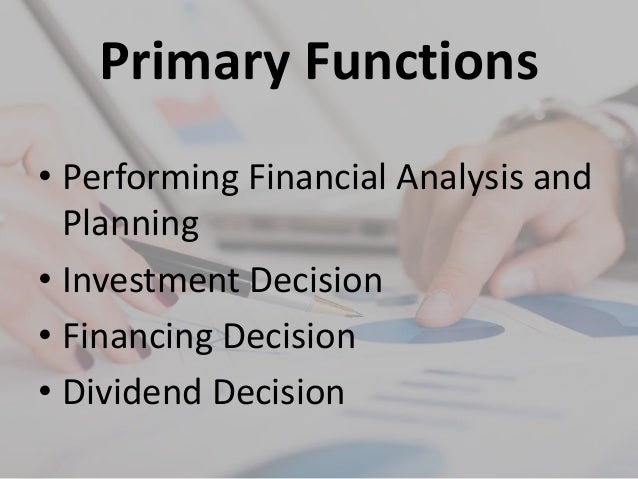Functions of financial manager
