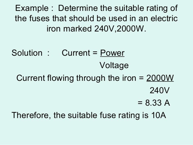 Functions Of Fuse And Earth Wire
